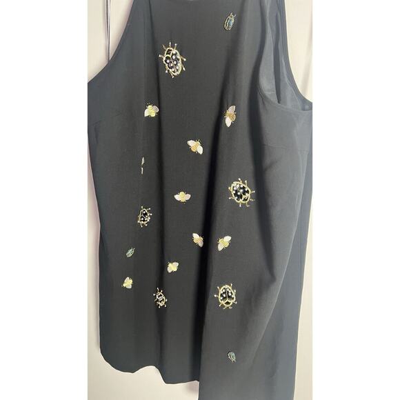 Victoria Beckham Target Embellished Bug Halter Dress Plus 3X Black Bugs‎ Bees - Picture 5 of 10